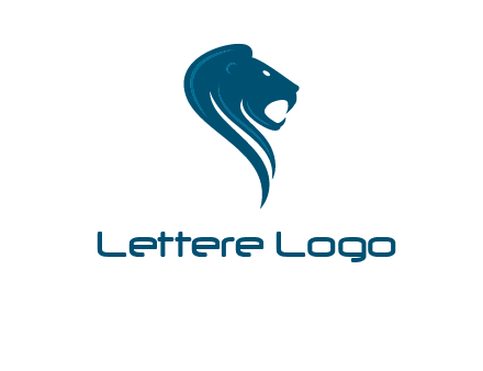 side face of lion logo