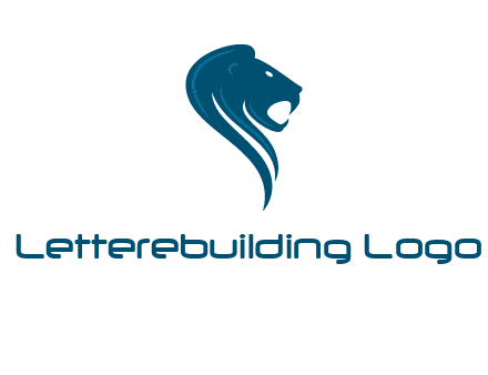 side face of lion logo