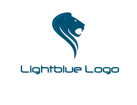 side face of lion logo