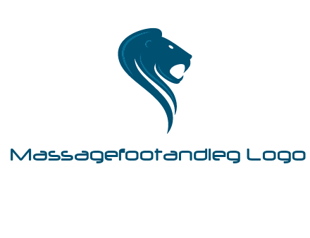 side face of lion logo