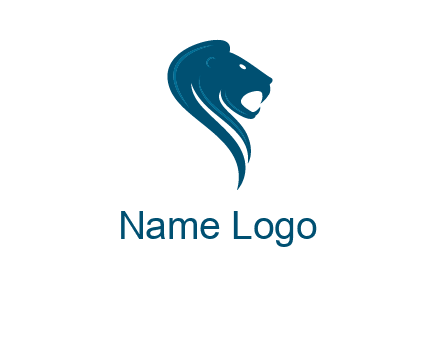 side face of lion logo