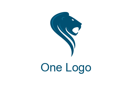 side face of lion logo