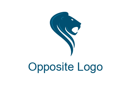 side face of lion logo