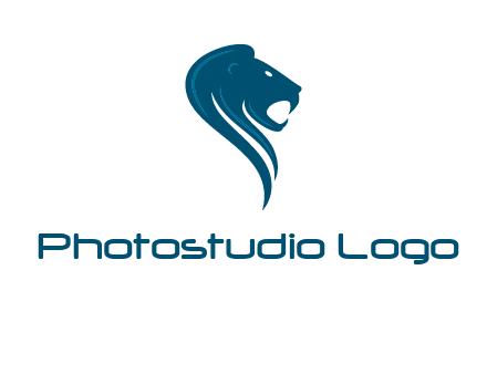 side face of lion logo