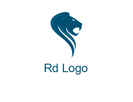 side face of lion logo