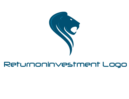 side face of lion logo