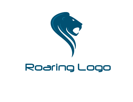 side face of lion logo