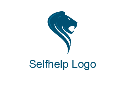 side face of lion logo