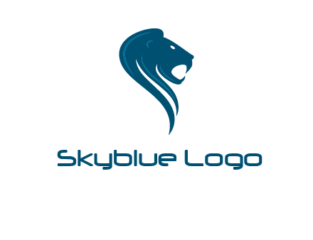 side face of lion logo