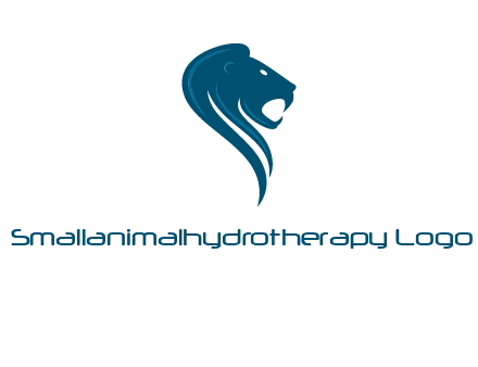 side face of lion logo