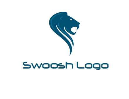 side face of lion logo