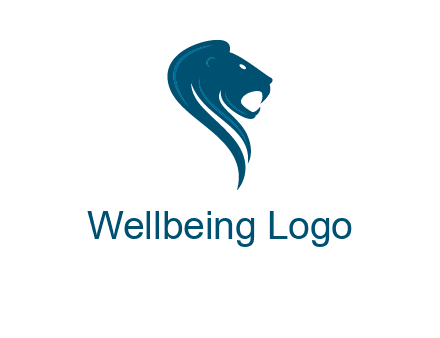 side face of lion logo