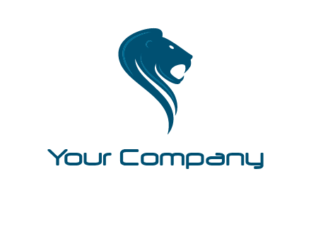side face of lion logo