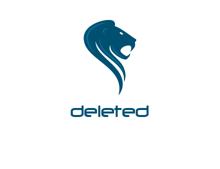 side face of lion logo