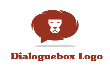 chat icon with lions logo