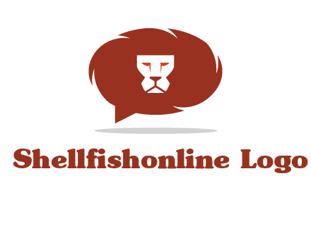 chat icon with lions logo