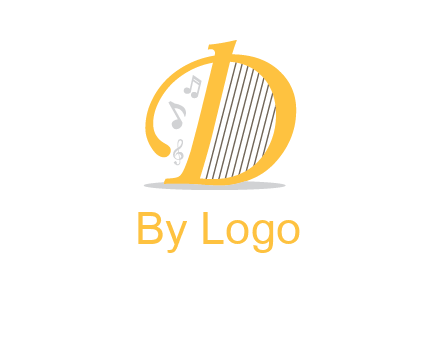 harp instrument in D logo
