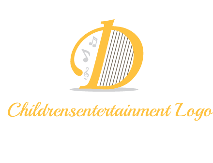 harp instrument in D logo