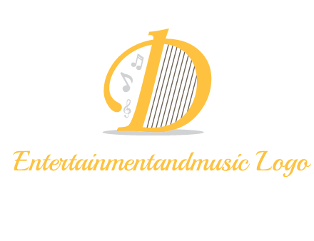 harp instrument in D logo