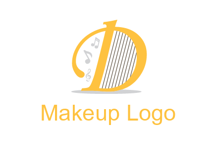 harp instrument in D logo