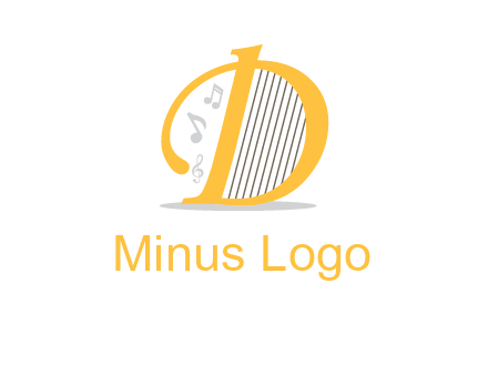 harp instrument in D logo
