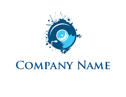 star and crescent icon in gramophone cd logo