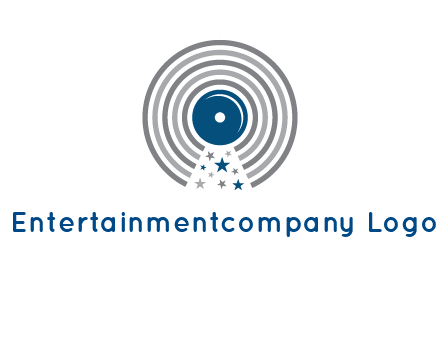 stars in gramophone cd logo