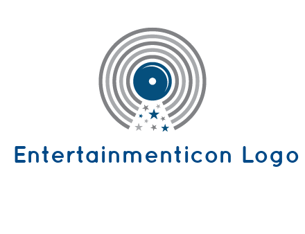 stars in gramophone cd logo
