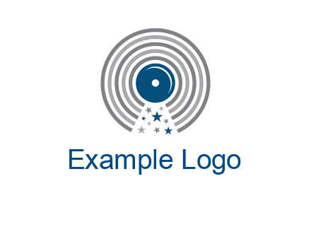 stars in gramophone cd logo