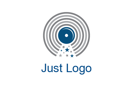 stars in gramophone cd logo