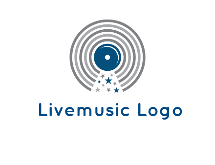 stars in gramophone cd logo