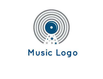 stars in gramophone cd logo
