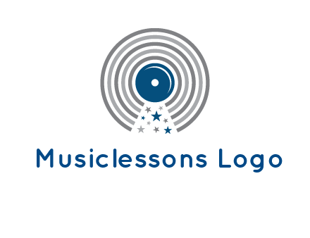 stars in gramophone cd logo