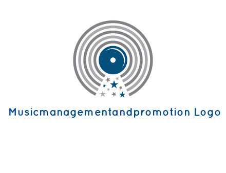 stars in gramophone cd logo