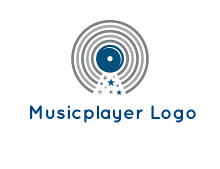 stars in gramophone cd logo