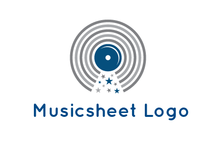 stars in gramophone cd logo