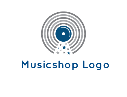 stars in gramophone cd logo