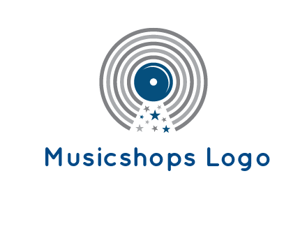 stars in gramophone cd logo