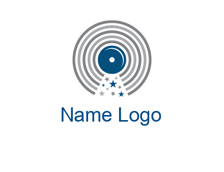 stars in gramophone cd logo