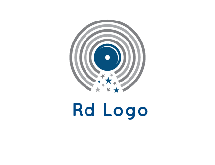 stars in gramophone cd logo