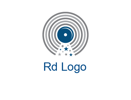 stars in gramophone cd logo