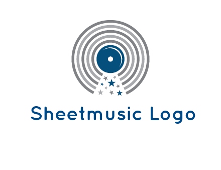 stars in gramophone cd logo