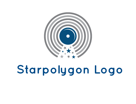 stars in gramophone cd logo