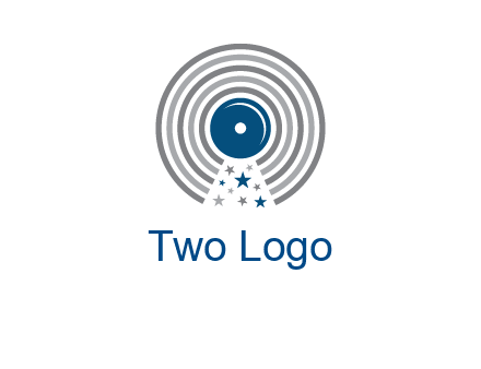 stars in gramophone cd logo