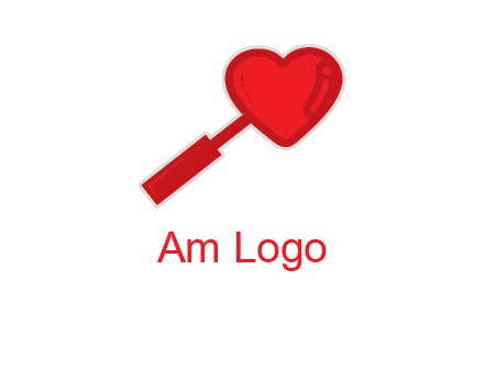 heart logo with magnifying icon