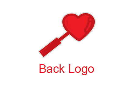 heart logo with magnifying icon