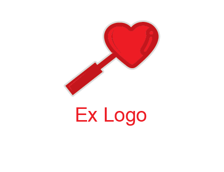 heart logo with magnifying icon