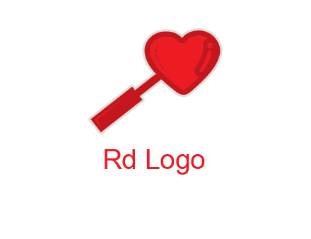 heart logo with magnifying icon