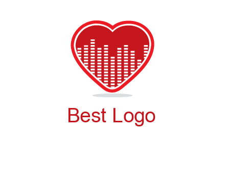 equalizer in heart logo