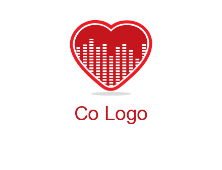 equalizer in heart logo